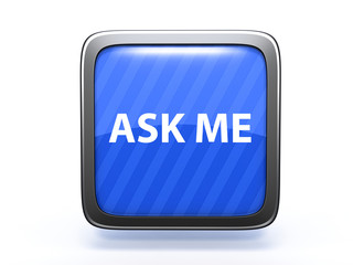ask me square icon on white background