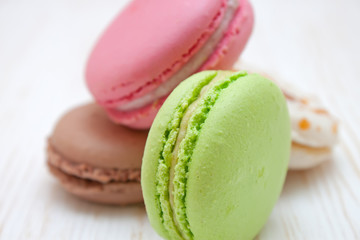 French macaroons .Dessert