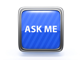 ask me square icon on white background