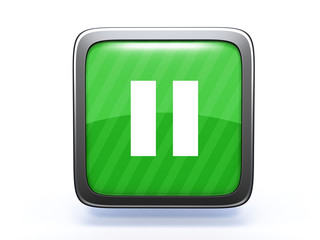 pause square icon on white background