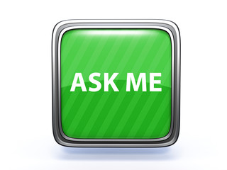 ask me square icon on white background