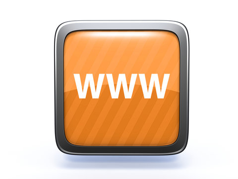 www square icon on white background
