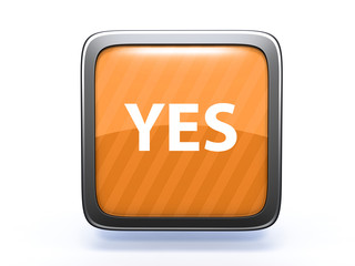 yes square icon on white background