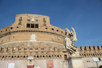 Fototapeta na wymiar Castel Sant'Angelo (Mole Adriana, Engelsburg) e Roma