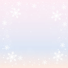 winter, snow, flake, background, vector