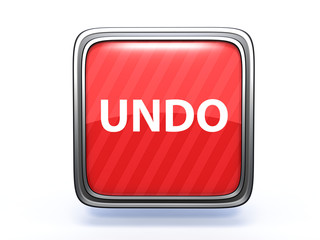 undo square icon on white background