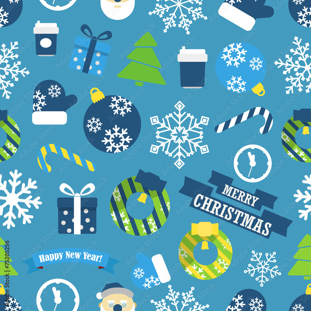 Poster christmas vector elements collection. design template