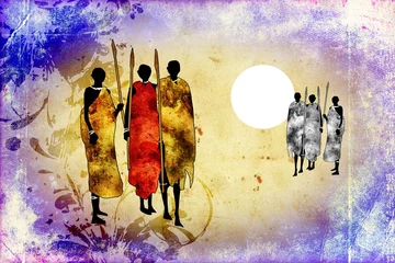 Foto op Canvas Africa retro vintage style © maxtor777