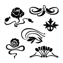 Calligraphic Design Elements and Page Decoration (vector)