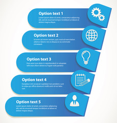 Modern design minimal style infographic template