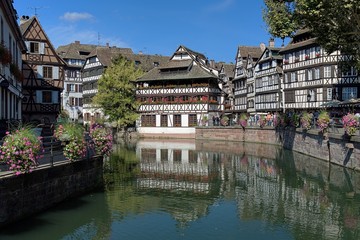 Fototapeta na wymiar La Petite France district in Strasbourg, France