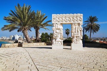 Arch in Jaffa, Israel - obrazy, fototapety, plakaty