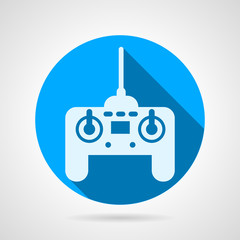 Radio remote controller flat vector icon