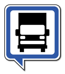 Logo transport. Camion.
