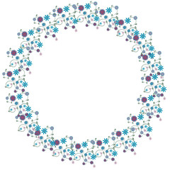 Blumenumrandung Kreis