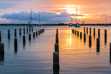 Obraz premium Keehi Harbor Sunset