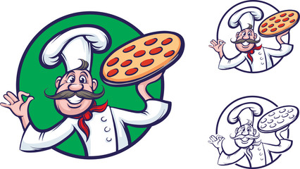 funny pizza chef
