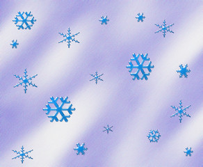 Snow fkake illustration