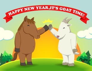 Happy new year,It's goat time sunshine