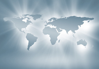 Naklejka premium World map