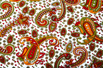 Colorful batik cloth fabric background