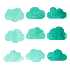 Watercolor sky background
