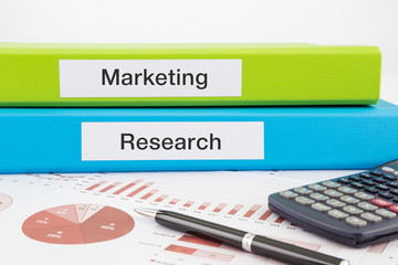 Marketing and research documents with reports