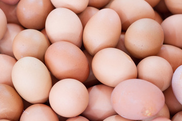 background of fresh eggs for sale at a market