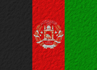 Afghanistan flag stone
