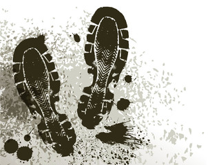 mud of footprint