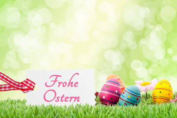 Ostern Eier Wiese