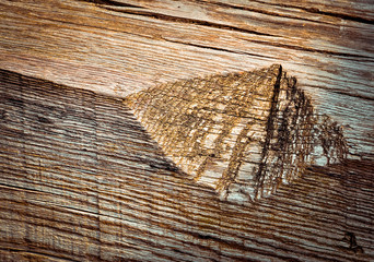 notch in old wood