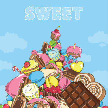 mountain of sweets