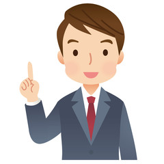 説明する男性　ビジネスマン