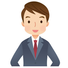 スーツを着た男性　ビジネスマン