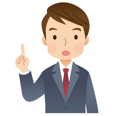 説明する男性　ビジネスマン