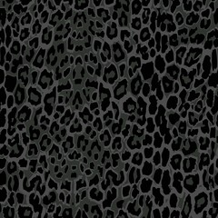 seamless black leopard print. - 75223839