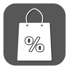 The shopping bag icon