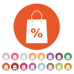 The shopping bag icon