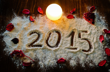 background new year 2015 - obrazy, fototapety, plakaty