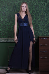 Fashion studio shot of beautiful woman