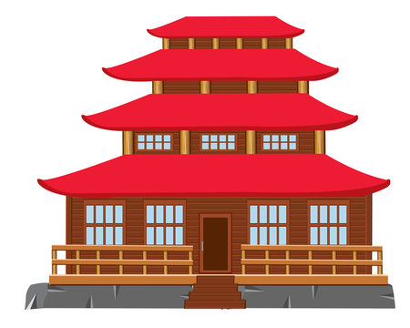 Building of the japanese architecture
