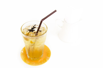 Iced tea with isolate background
