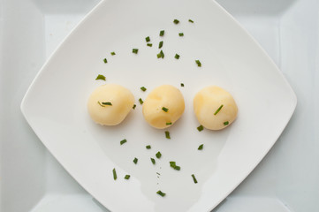 pommes de terres à la vapeur