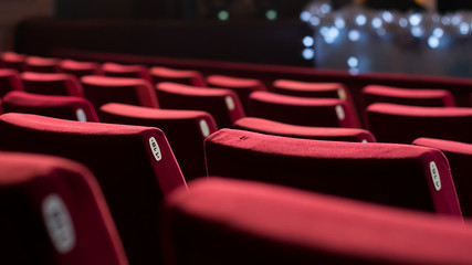 Empty Theater Chairs - 75228084