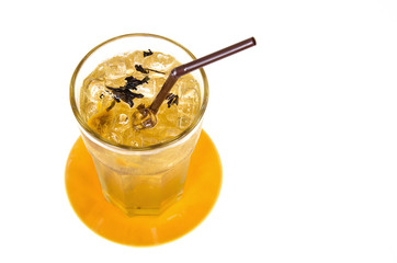 Iced tea with isolate background
