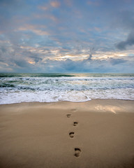 Footprints in the sand