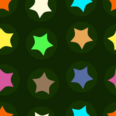 Color stars on the green