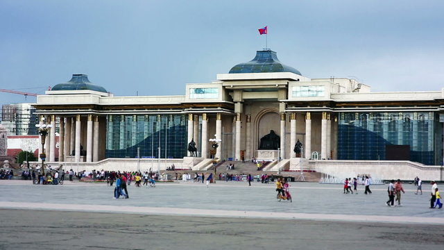 View of Sukhbaatar Square
