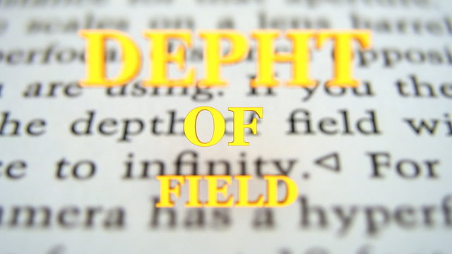 depht of field - explanation